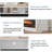 Alazik Tv Stand For Tvs Up To 75" With Fireplace Included-1597586954