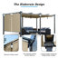 Pergola en aluminium avec auvent Aoodor-86865223-97922609