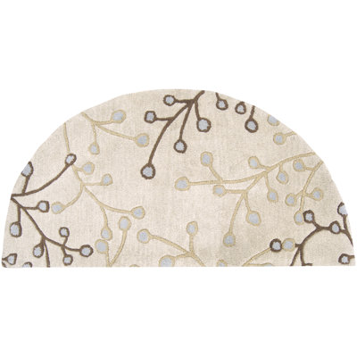 Elsberry Floral Handmade Tufted Wool Area Rug