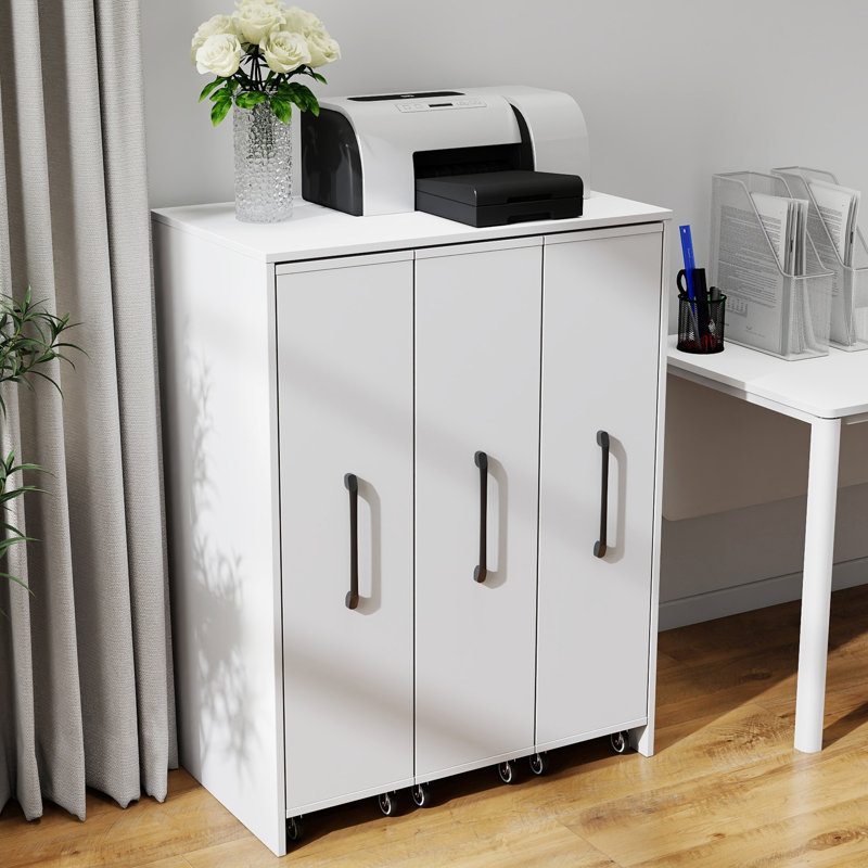 30" Wide Office Storage Cabinet Pull Out Bookcase File Cabinet Credenza