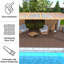 12 tuiles de terrasse en plastique imperméables 12 "X12" pour le patio (44 PCS)-111841012