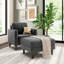 Fauteuil d'appoint et repose-pieds de rangement 32 W