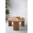 Round Coffee Table with Curved Legs