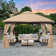 MasterCanopy Upgraded Steel Patio Gazebo with Netting Walls