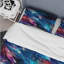Ensemble de housse de couette en marbre bleu et rose Stardust Glint-451847623