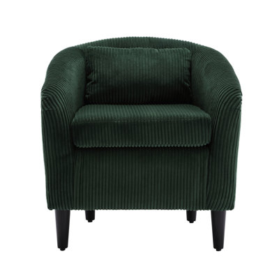 Chaise de salon, chaise décorative moderne avec coussins, simple confortable, housse en velours côtelé, pieds en bois, coussins moelleux ergonomiques, fauteuil, siège en tissu, pour les zones d'étude
