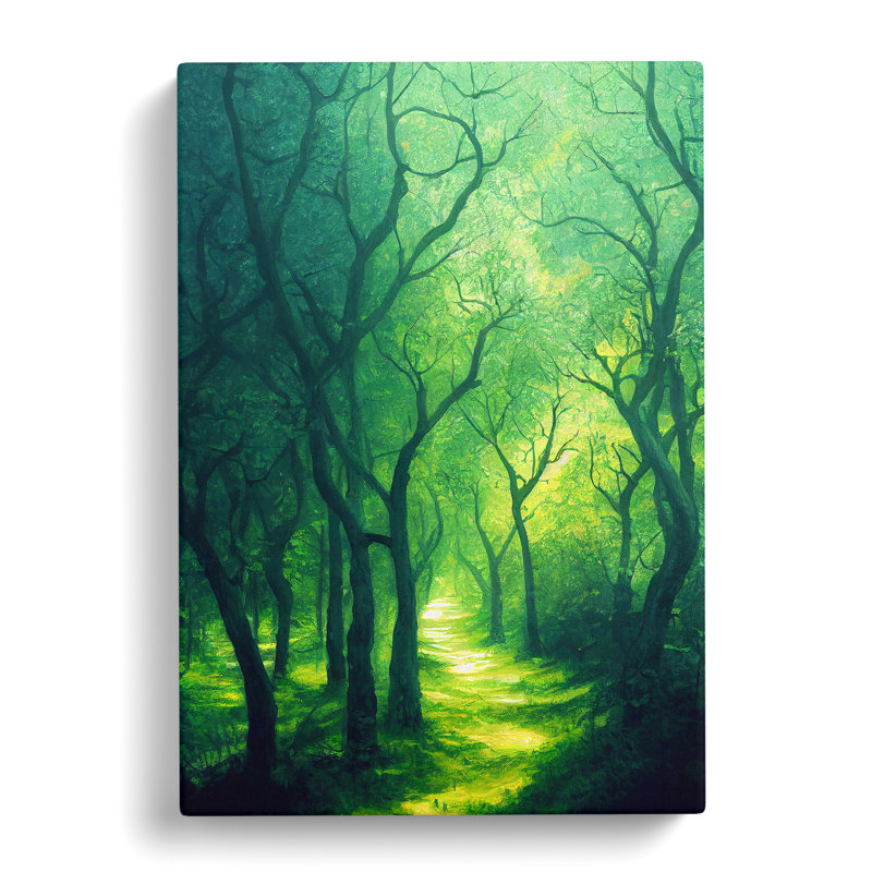 Blissful Forest - Wrapped Canvas Painting, 50cm H x 35cm W x 3cm D
