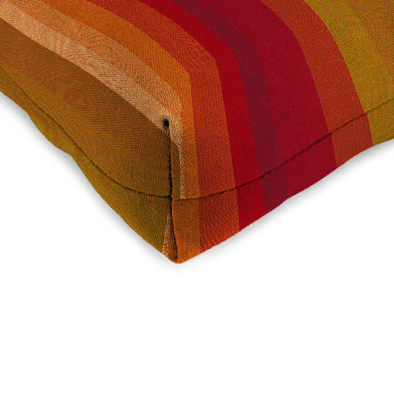 Outdoor Wicker Seat Cushion, Astoria Sunset Polyester