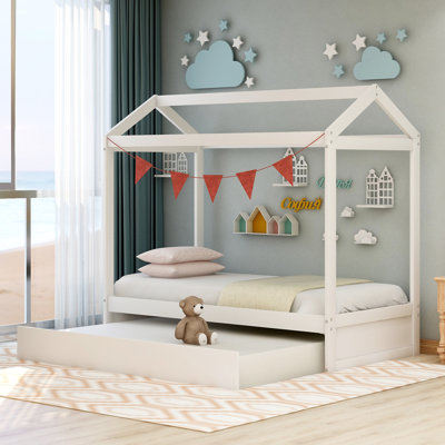 House Bed With Trundle