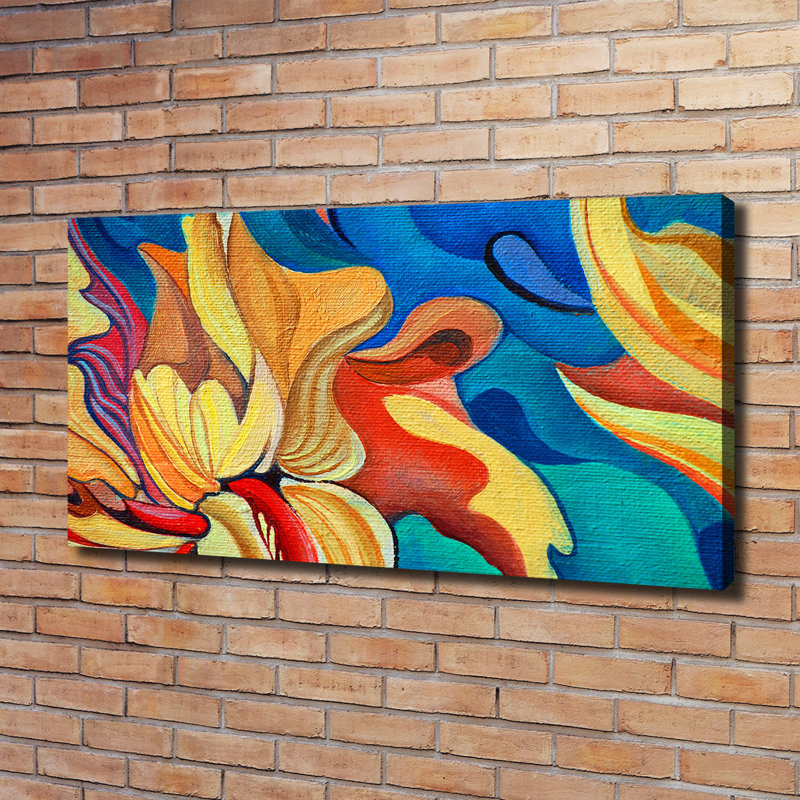 Abstract Flower - Wrapped Canvas Print