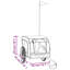 vidaXL Dog Bike Trailer Bicycle Trailer Bike Carriage Oxford Fabric and Iron-92198719-92198720