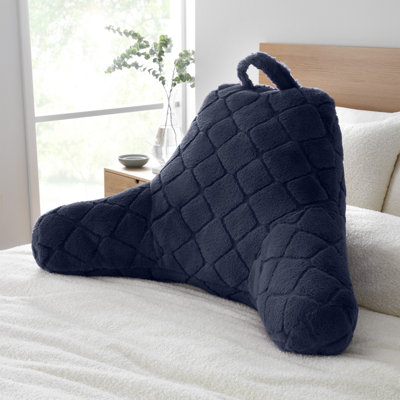 Cosy Diamond Faux Fur High Back Cuddle Cushion Back Rest