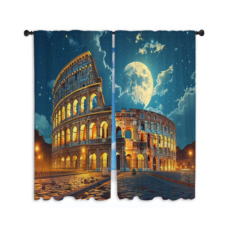 Rideaux transparents Colosseum - 2 panneaux, L 53 po x L 87 po