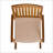 Acacia Wood Patio Rocking Chair With Comfortable Cushions For Outdoor Relaxation And Durability