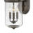 Willoughby 3-Light Composite Outdoor Candle Wall Mount Lantern
