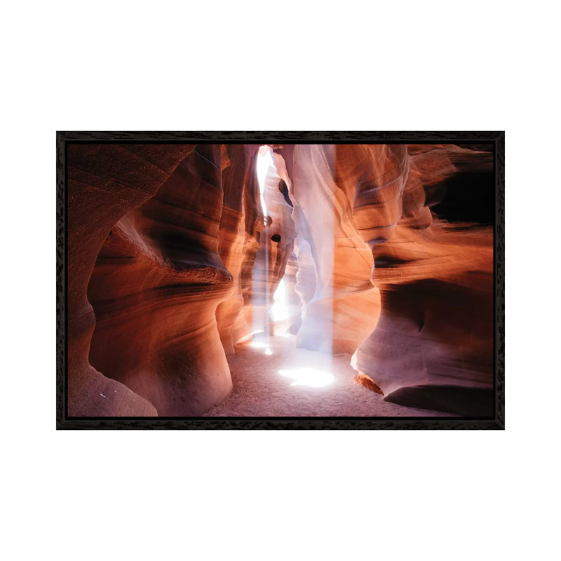 Beams Of Light (Dance Of Light), The Crack, Antelope Canyon, Navajo Nation, Arizona, USA by Matteo Colombo - Wrapped Canvas Print