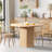Akhirah Round with Wicker/Rattan Base Dining Table