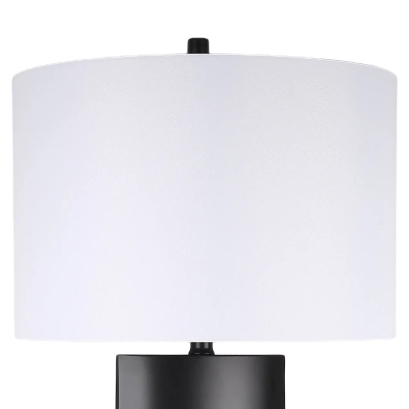 Monolithe Aura - 34 po x 17 po - Lampe de table en métal et marbre
