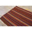 Multicolor Vintage Mid-century Modern Stripe Handwoven Turkish Kilim Small Rug 4'0" x 6'0" Area Rug