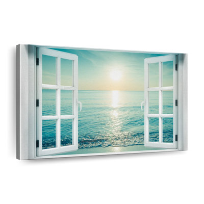 " Window To Seascape Canvas Print "