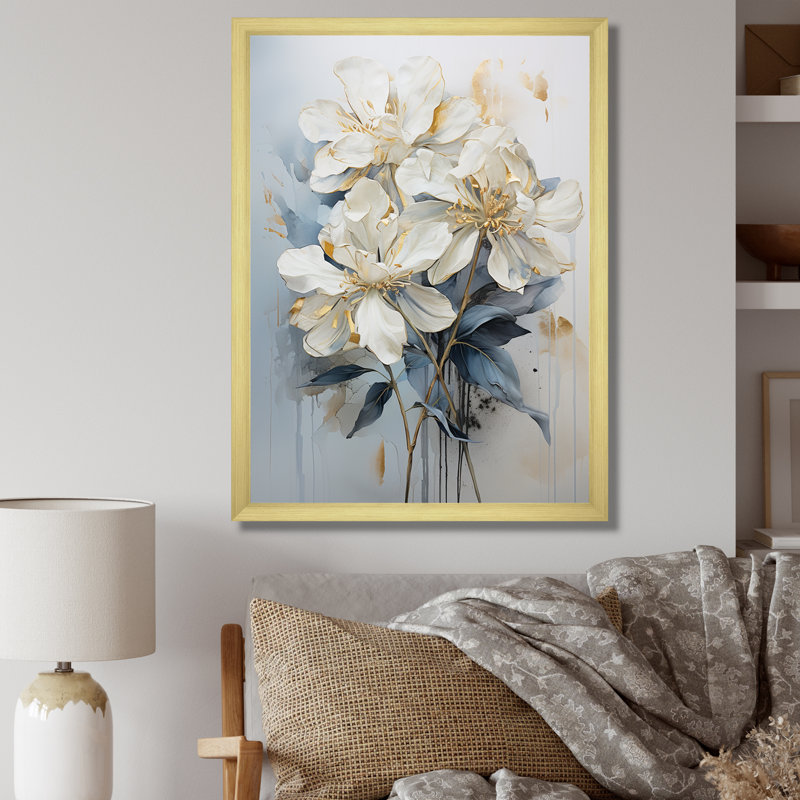 «Rhododendron Simplicity Bouquet Florals II», reproduction d'art sur toile Rhododendron, H 32 po x l 16 po, Cadre photo noir