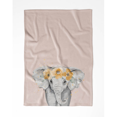 Elephant  Velveteen Fleece Blanket