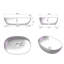 Lavabo de salle de bain moderne en résine, brun - 22,12 x 14,67 x 5,9, aspect naturel magnifique