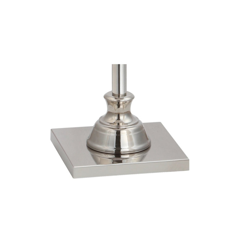 Millom 62'' Polished Nickel Traditional Floor Lamp