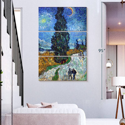 Mehar Road With Cypress And Star