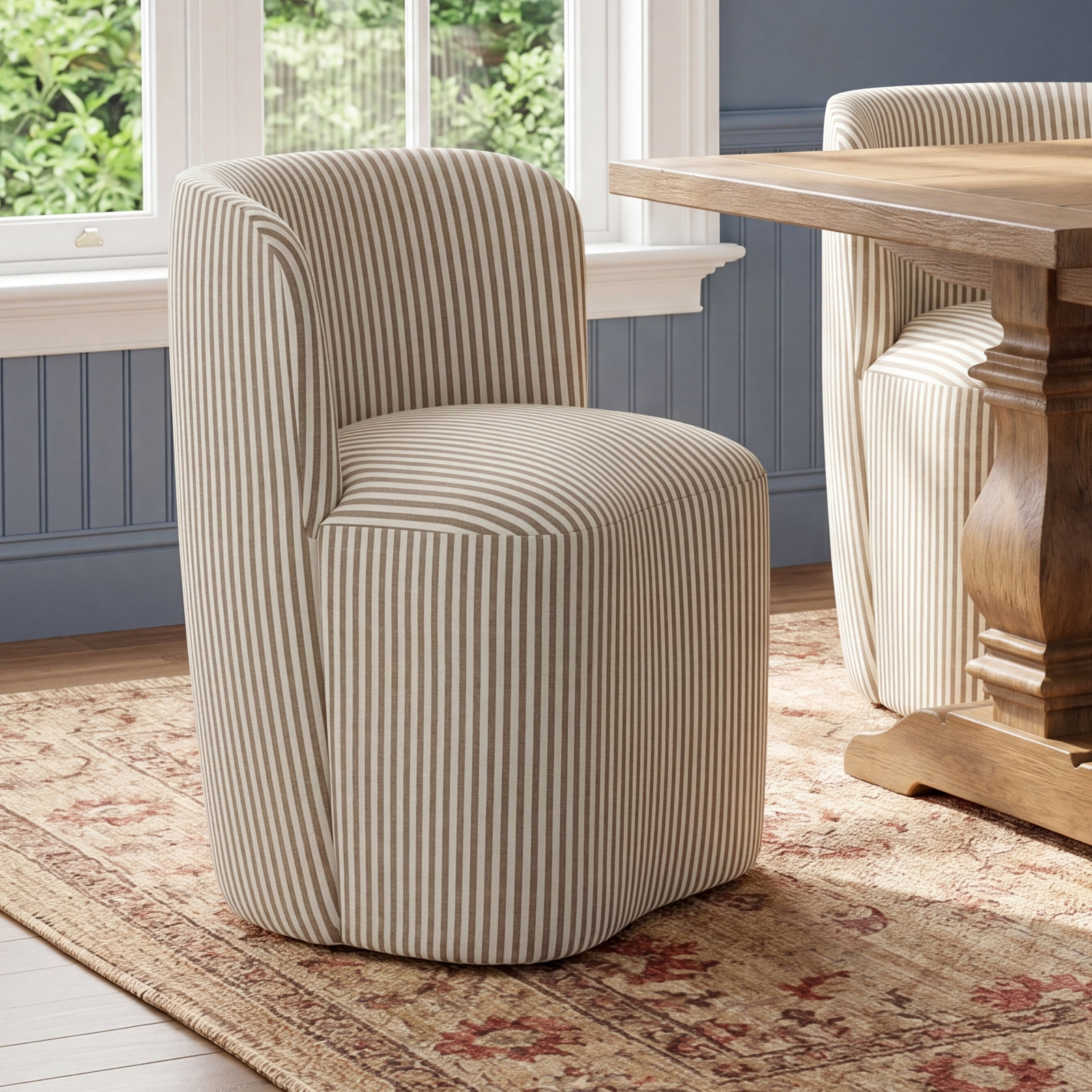 Stoffer Home x Cloth & Co. Gail Cotton Side Chair, Francie Sage