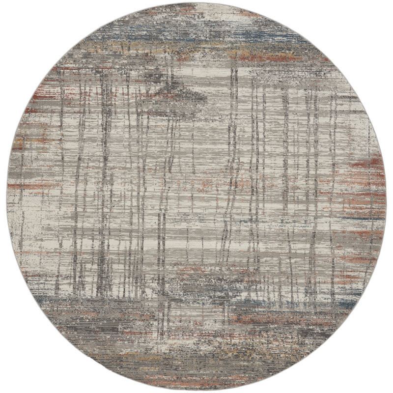 RUSTIC TEXTURES - Area Rug, Round 5'3"