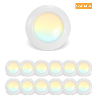 7.48" Selectable CCT New Construction IC LED Recessed Lighting Kit