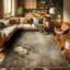 Machine Printed 152cm X 76cm Area Rug