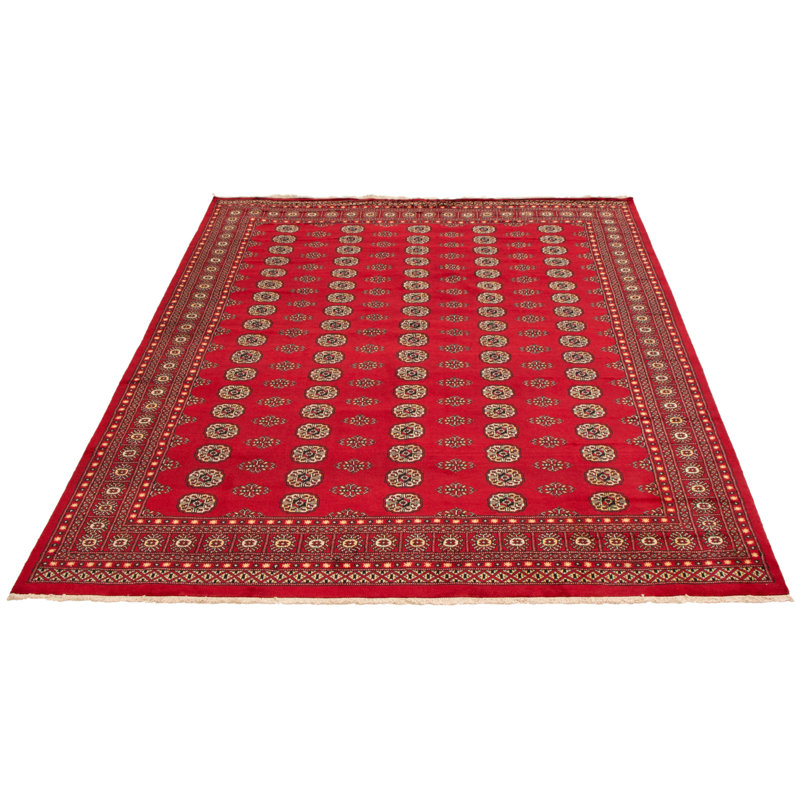 Tapis rouge foncé Finest Peshawar Bokhara 8 pi 0 po x 9 pi 10 po