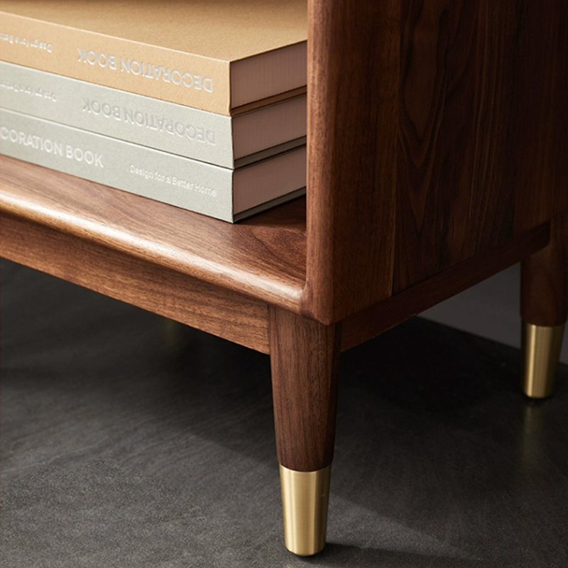 American Style Vertical Solid Wood Bookcase