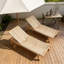 Chaise longue d'extérieur en corde