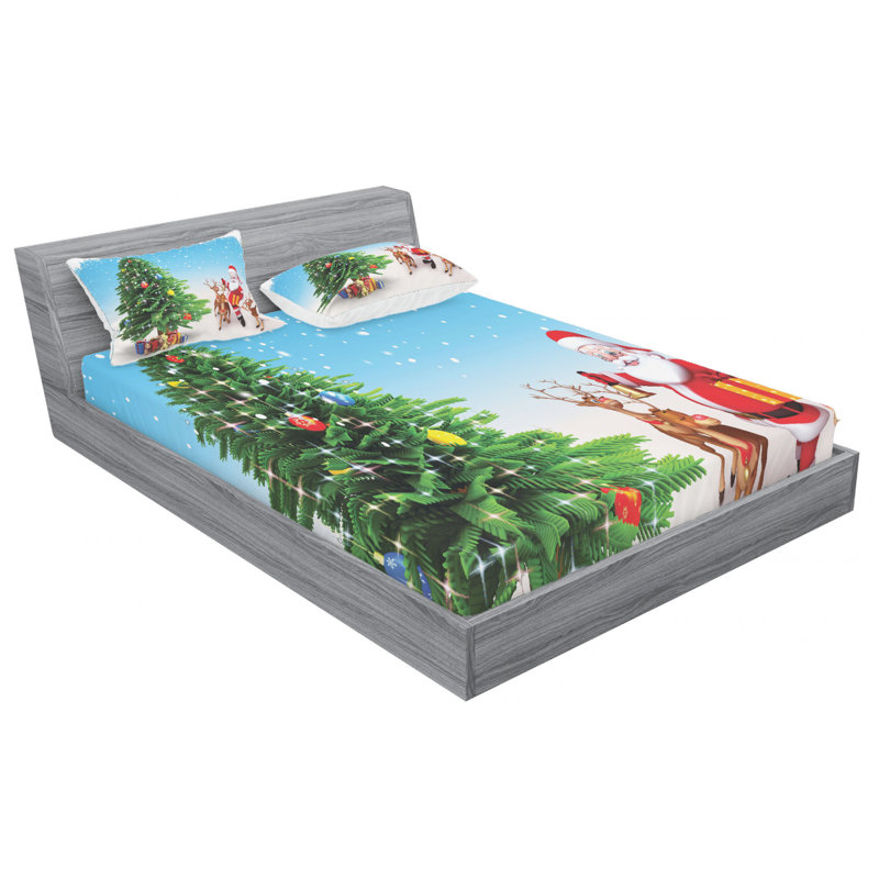 Microfiber Sheet Set, Queen Sheet Set with Fitted Sheet