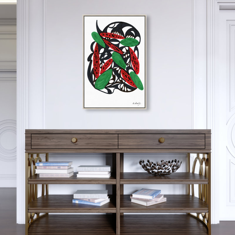 Manuel Roman - Watermelon Still Life Print by Oliver Gal, 55"H x 37"W, Silver Floater Frame