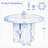 47" Solid Wood Dining Table