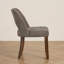 Chaise rembourrée moderne en chenille avec pieds en bois massif, chaise d'appoint Mid-Century pour la cuisine et la salle à manger-1450178349