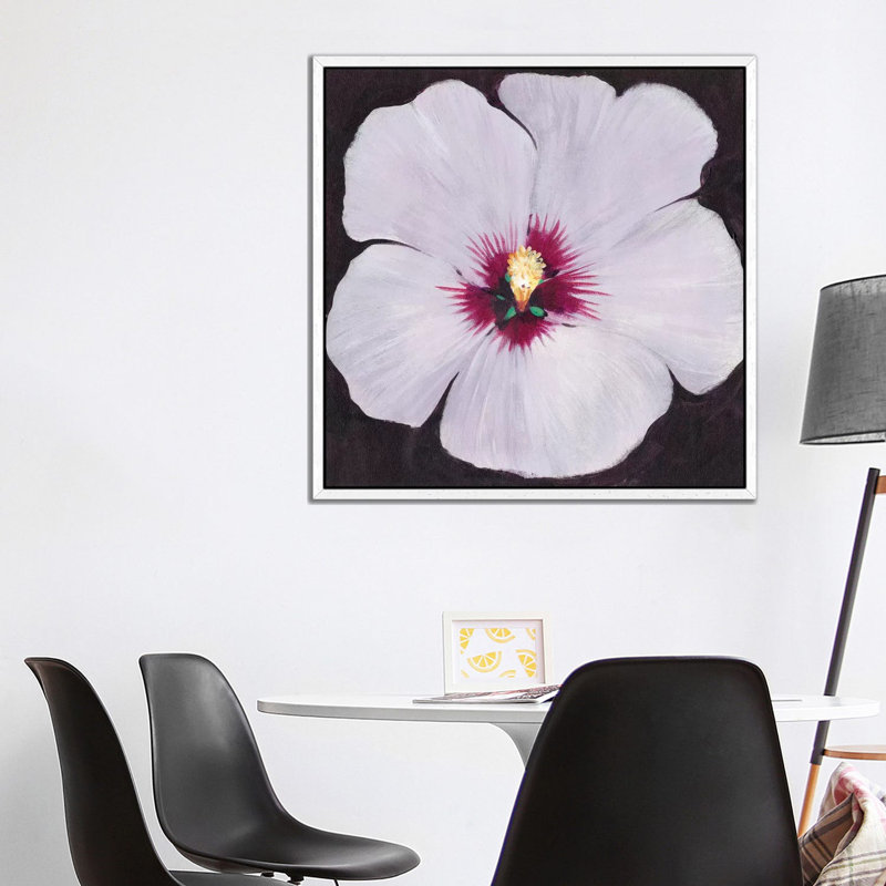 Hibiscus Portrait II by Tim OToole - Gallery-Wrapped Canvas Giclée on Canvas, 93.98 cm H x 93.98 cm W, White Framed