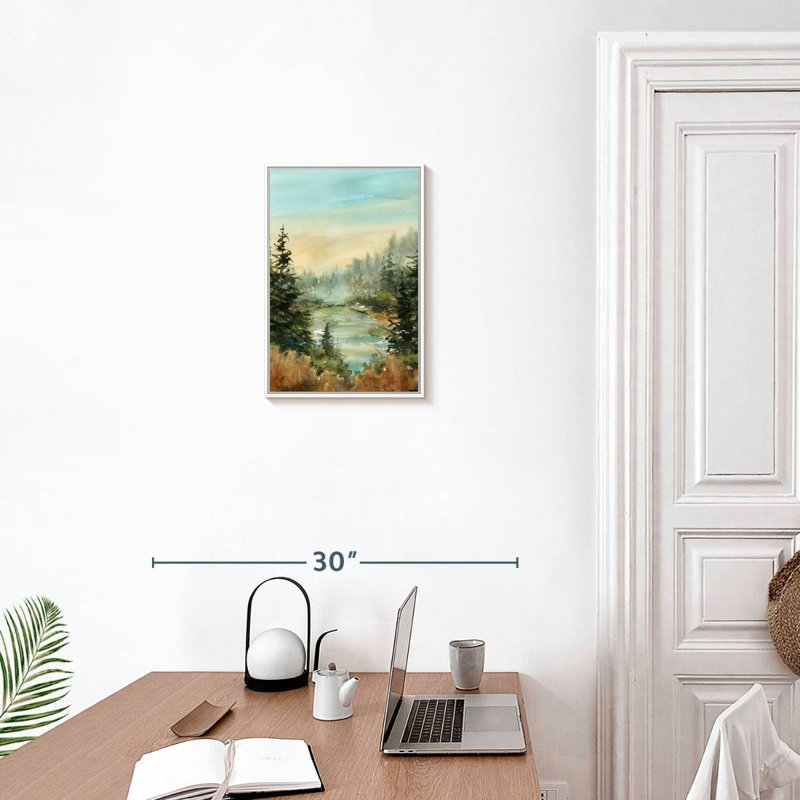Forest Favorite Spot, Cadre flottant blanc, 13 po x 19 po