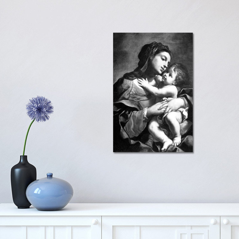 Madonna and Child 1 Piece Wrapped Canvas Painting