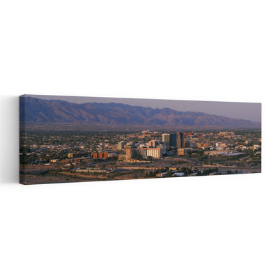 High Angle View Of A Cityscape, Tucson, Arizona, Usa Abstract Contemporary Architecture City Wall Art
