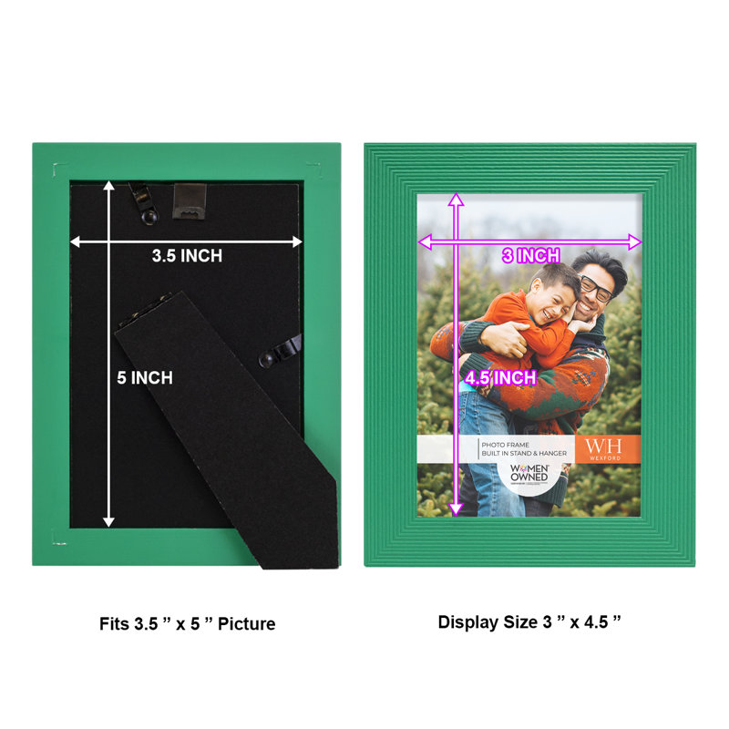 Green Wood Picture Frame - Set of 2