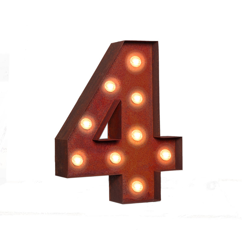 Number 12" LED Marquee Sign