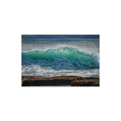 Impression rétro-éclairée verte sur verre acrylique