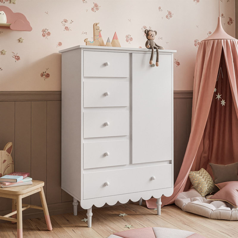 Gunward 84cm W 4 - Drawer Chest of Drawers, White