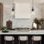 Luminaire suspendu noir pour îlot de cuisine 2 pièces, luminaire suspendu Farmhouse, luminaire suspendu industriel en verre transparent, luminaire suspendu de cuisine de 6,5 pouces au-dessus d'un îlot de cuisine-119562798