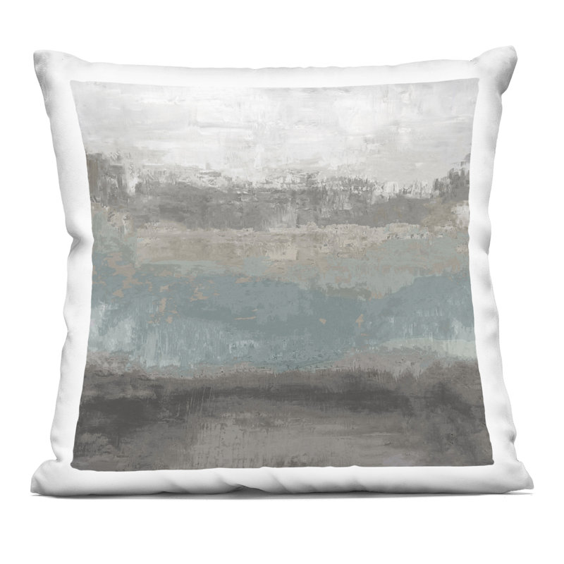 Coussin décoratif imprimé terre et mer par Hannah Dawson, Abstrait 2